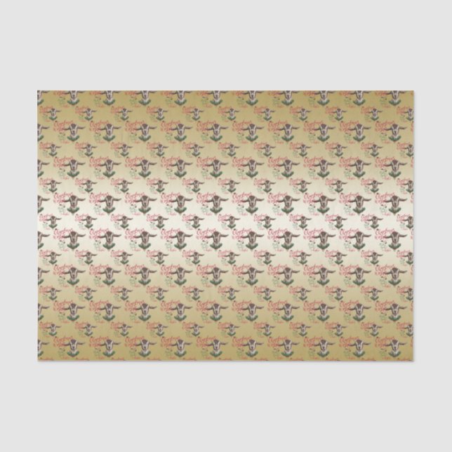 GOAT | Christmas Wishes Baby Goat Kisses Togg Tissue Paper (Front)