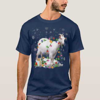 Goat ChristmasXmas Light Pajama for Goat Lover  T-Shirt