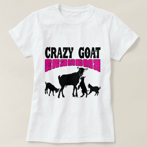 GOAT  Crazy Goat Grandma Pink GYG T_Shirt