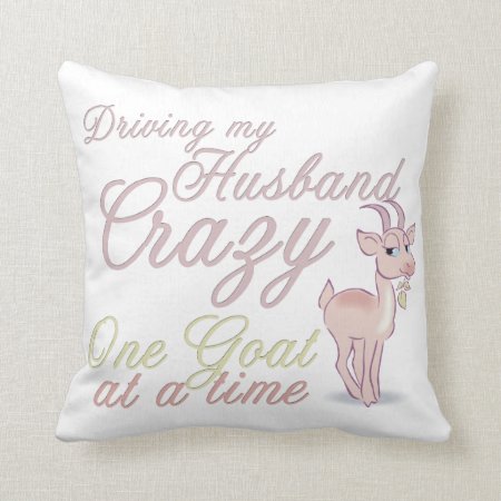 Goat Crazy Personalized  Goat Pillow