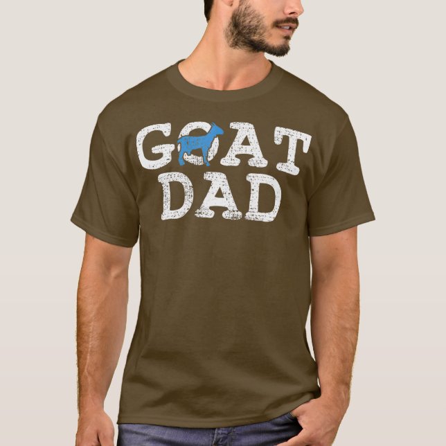 Goat Dad Fathers Day Farmer Gift T-Shirt (Front)