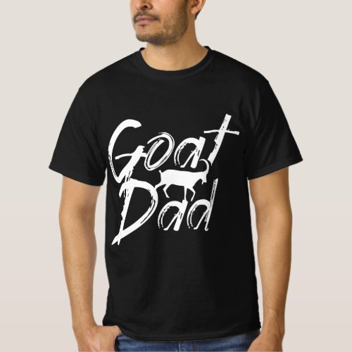 Goat Dad Goats Father Sheperd Domestic Animal Love T_Shirt