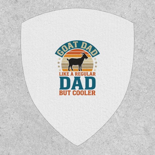 Goat Dad Like a Regular Dad But Cooler Vintage Shi Patch