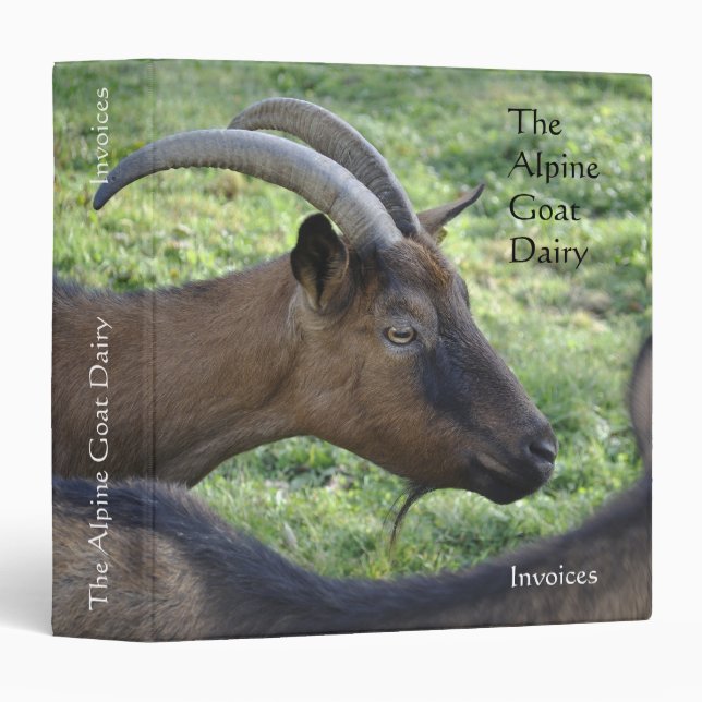 Goat dairy farm 1.5" binder (Front/Spine)