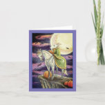 GOAT DEMON, SURE FOOTED STEED FANTASY HALLOWEEN HOLIDAY CARD