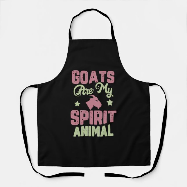 Goat design apron (Front)