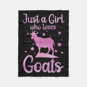 Goat Design For Women Girls Pygmy Goat Farmer Goat Fleece Blanket