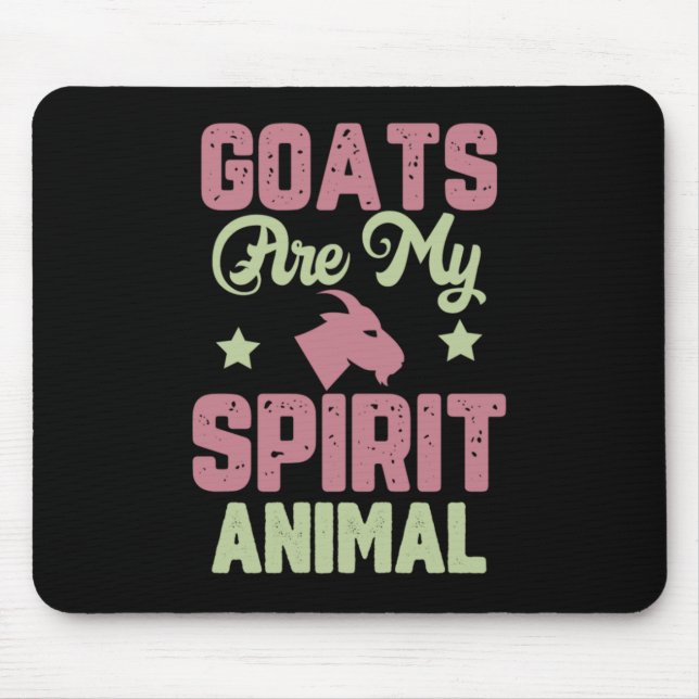 Goat design mouse pad (Front)
