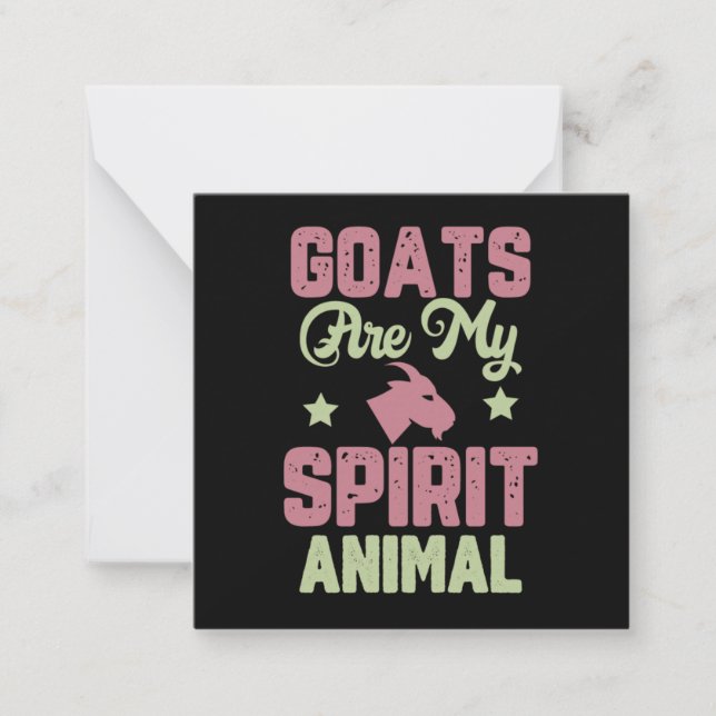 Goat design note card (Front)