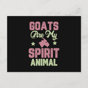 Goat design postcard