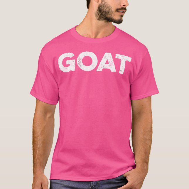 Goat Distressed Word T-Shirt (Front)