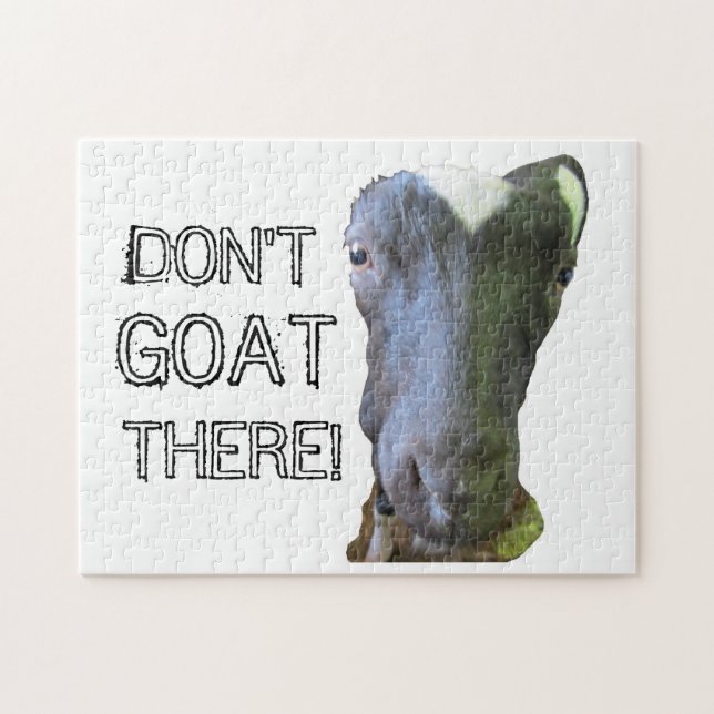 Goat "DON'T GOAT THERE!" Puzzle (Horizontal)
