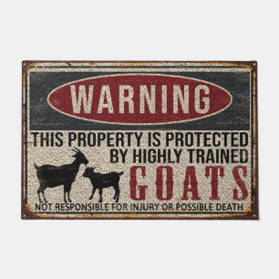 Goat Doormat, Housewarming Gift, Halloween Gift Doormat