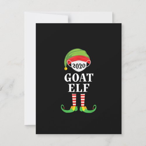 Goat Elf Matching Christmas Group Party Pjs Family Invitation
