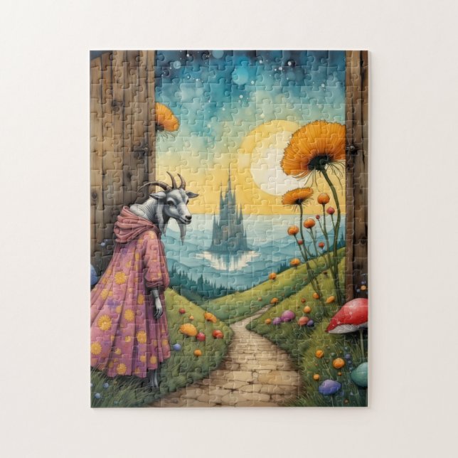 Goat Fantasy Jigsaw Puzzle (Vertical)