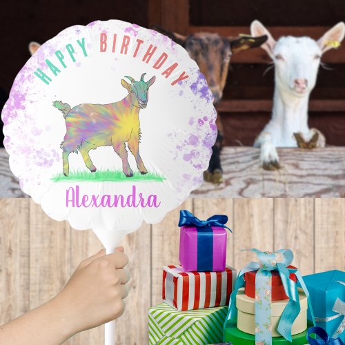 Goat Farm Animal Birthday Party Balloon