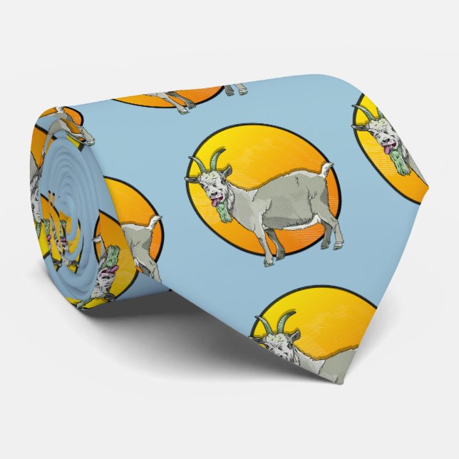 Goat Farm Animal Neck Tie (Rolled)