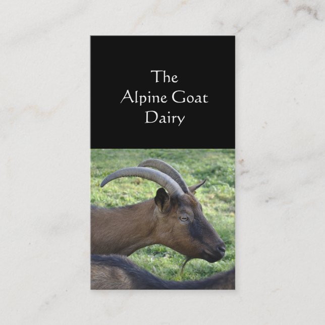 Goat farm business card (Front)