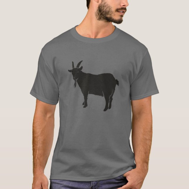 Goat Farmer Black Billy Goat County Fair T-Shirt (Front)