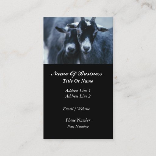 Customizable Goat Farmer Business Card