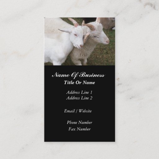 Customizable Goat Farmer Business Card