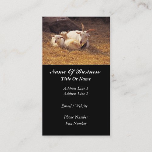 Goat Farmer Business Card