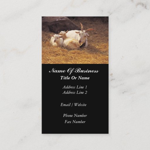 Customizable Goat Farmer Business Card