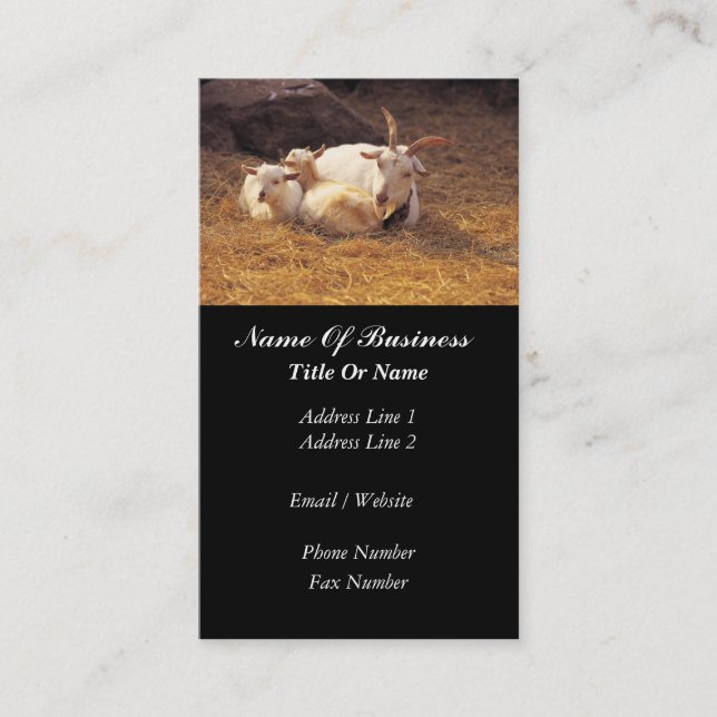 Goat Farmer Business Card (Front)