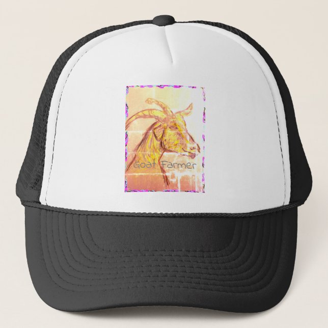 Goat Farmer Trucker Hat (Front)