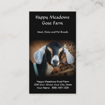 Goat Farming Or Breeding Business Card by CountryCorner at Zazzle