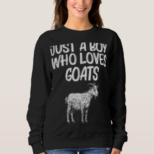 Goat For Boys Kids Goat Farmers Animal Farming Sweatshirt