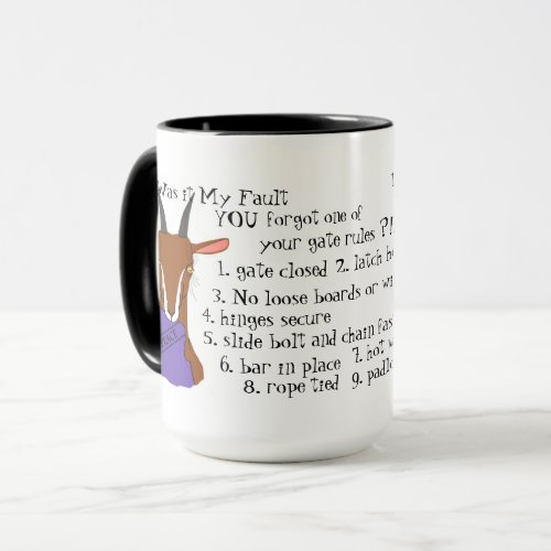 Goat funny goats toggenburg sannen mug