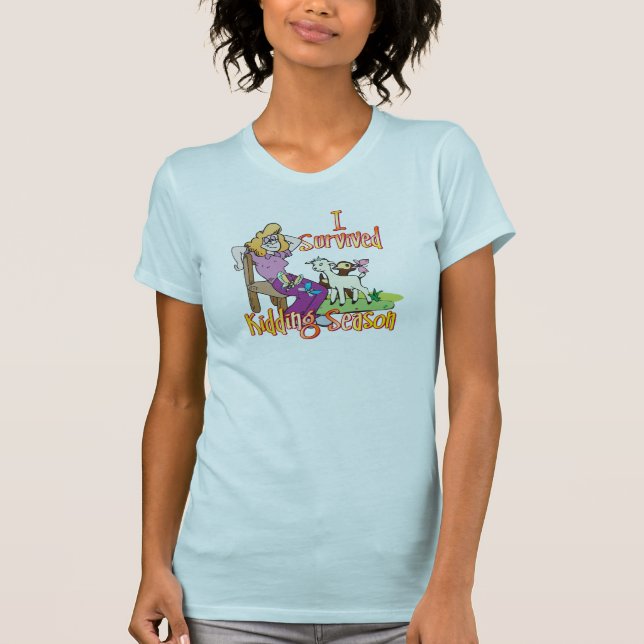 GOAT | Funny Kidding Season by GetYerGoat T-Shirt (Front)