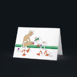 Goat, Geese & Wine Card<br><div class="desc">These guys make a wonderful note card.  You could purchase it blank or add a greeting inside.
The goat and geese are simply too great.</div>