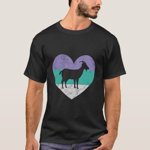 Goat Gift For Women Girls Retro Cute T_Shirt