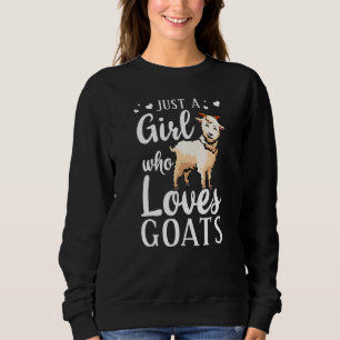 Goat Girls Women Kids Cool Goat Farm Ladies Sweatshirt