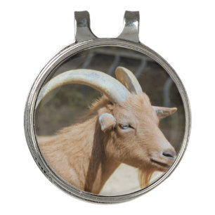 Goat Golf Hat Clip