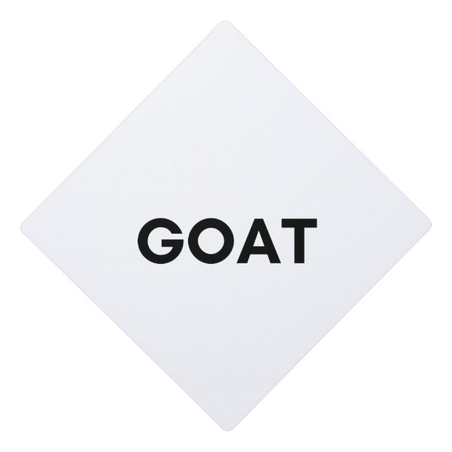 goat graduation cap topper (Front)