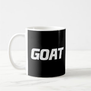 GOAT - Greatest of All Time Bold Typography Design Coffee Mug
