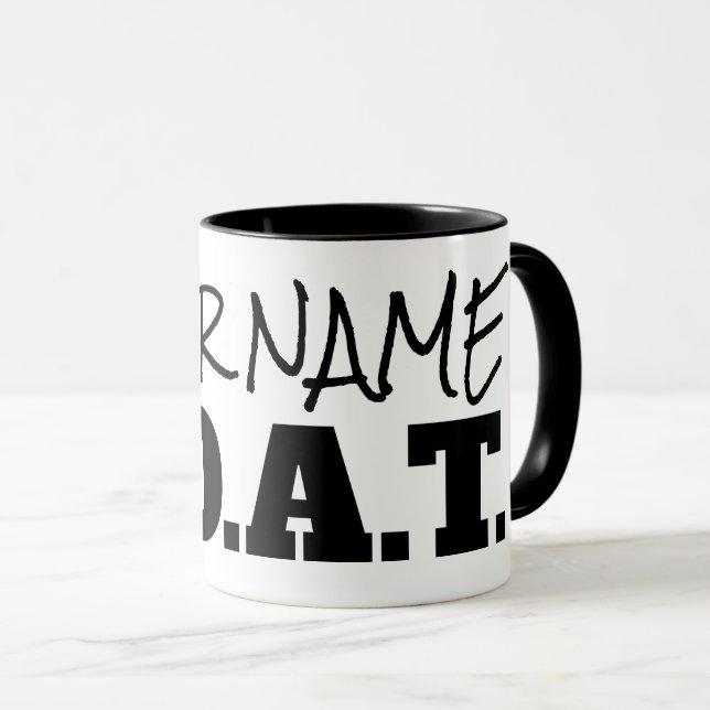 GOAT Greatest Of All Time Custom Name Coffee Mug (Front Right)