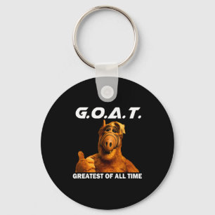 Goat Greatest Of All Time Funny Meme  Keychain