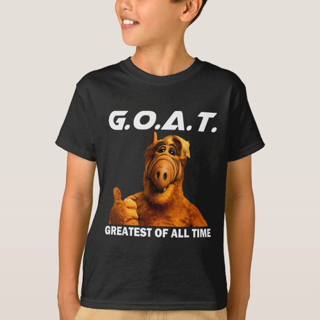 Goat Greatest Of All Time Funny Meme  T-Shirt (Front)