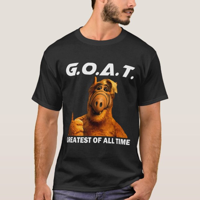 Goat Greatest Of All Time Funny Meme  T-Shirt (Front)