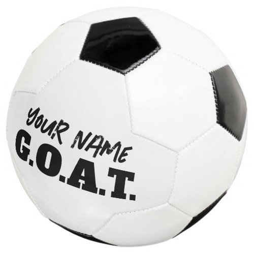 GOAT Greatest Of All Time soccer player gift ball
