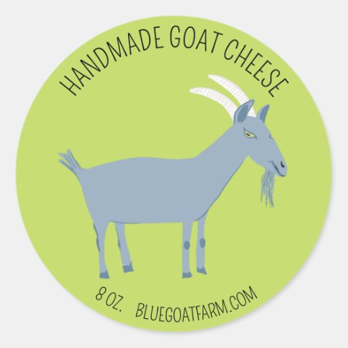 GOAT Handmade Gift Soaps Lotion Cheeses CUSTOM Classic Round Sticker