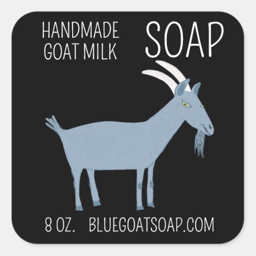 GOAT Handmade Gift Soaps Lotion Cheeses CUSTOM Square Sticker