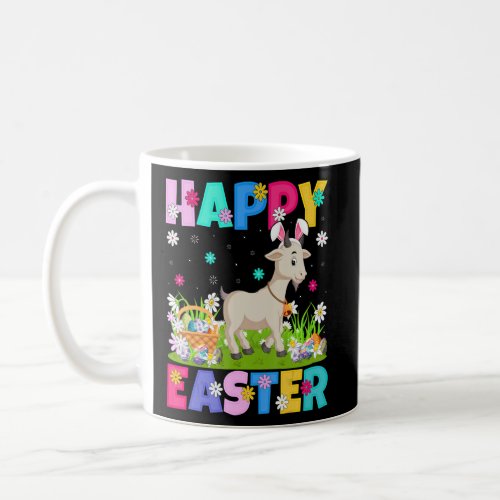Goat  Happy Easter Bunny Goat Easter Sunday  Coffee Mug