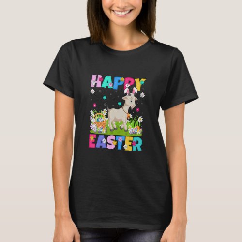Goat  Happy Easter Bunny Goat Easter Sunday  T_Shirt