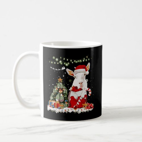 Goat Hat Santa Lights Decoration Christmas Tree Xm Coffee Mug