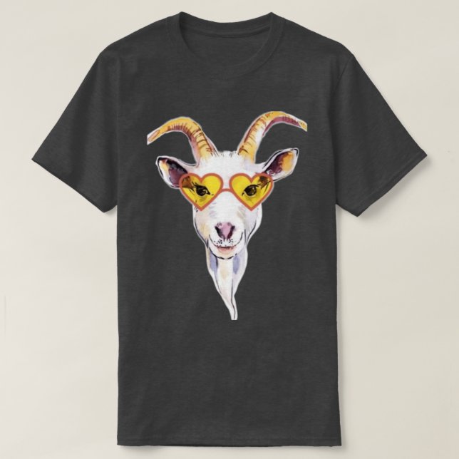 goat head trendy stickers  T-Shirt (Design Front)